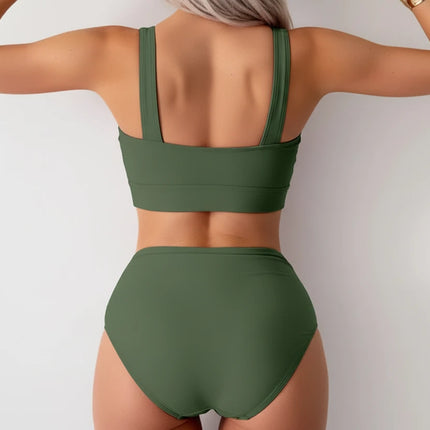 High-waist Bikini - Green