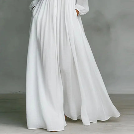 Flow In Elegance Dress - White