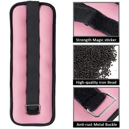 Pair Off Ankle or Wrist Weights Pink/Black