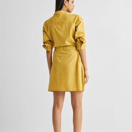 Short Tie Waist Dress in Tuscan Sun