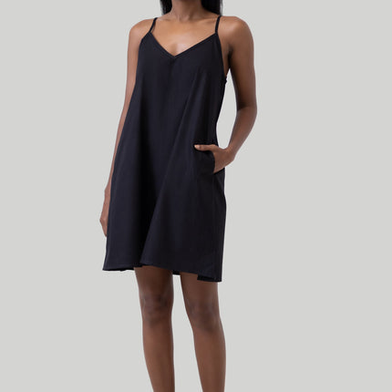 Short Tent Dress in Black