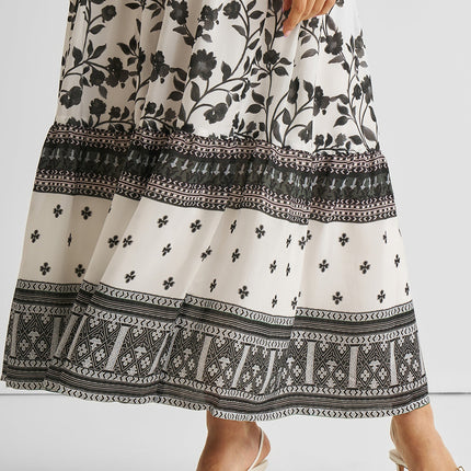 Strappy Tiered Maxi Dress