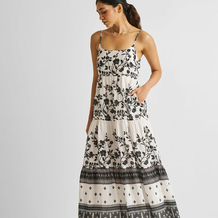 Strappy Tiered Maxi Dress