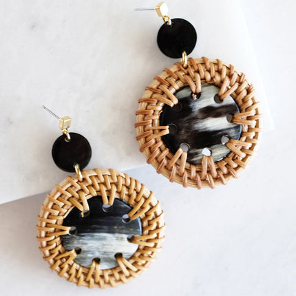 Rattan Dangle Earrings