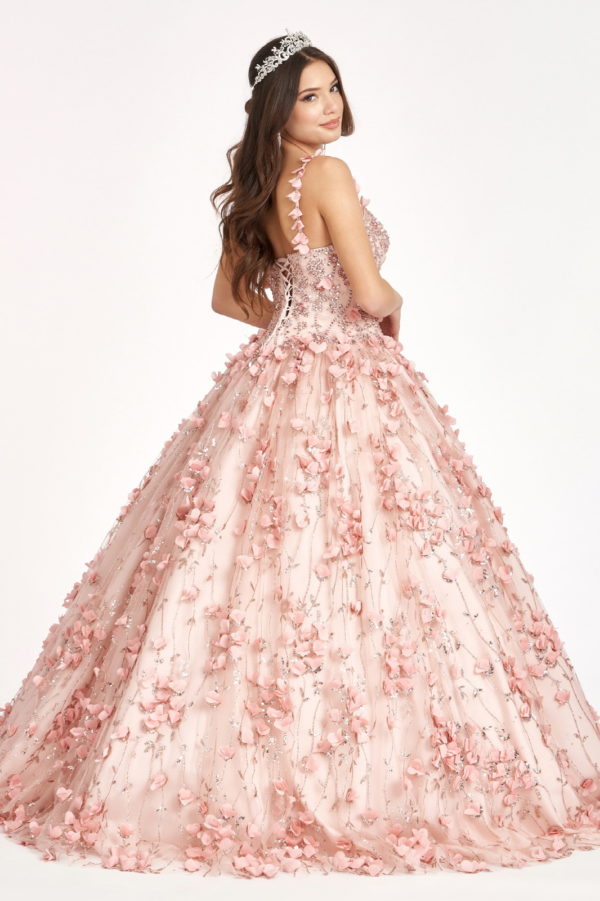 Jeweled Blush Bodice Sweetheart Gown