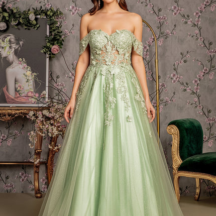 Serene Sage Mesh Dress