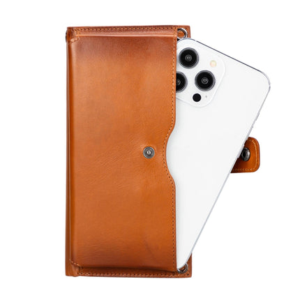 Kaycee Leather Cell Phone Wallet with Strap