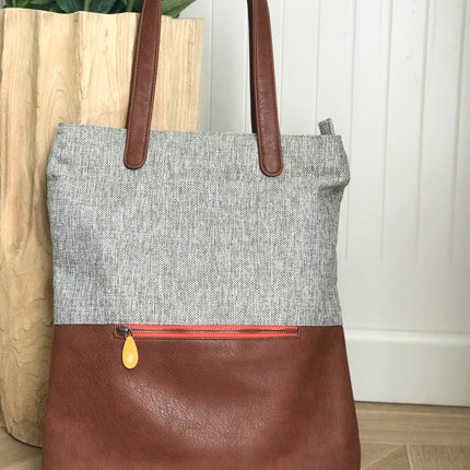 Greenpoint Vegan Backpack Tote with Luggage Sleeve